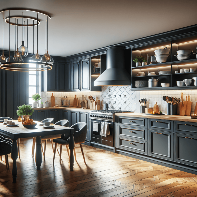 anthrazitfarbene Amerikanische Küche-Duisburg