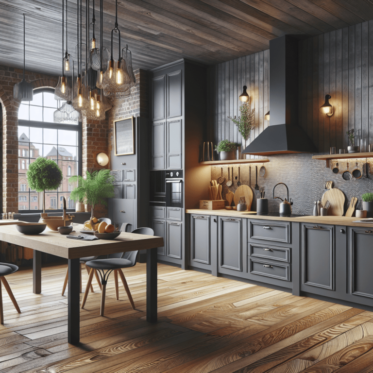 anthrazitfarbene Boho Style Küche-Duisburg