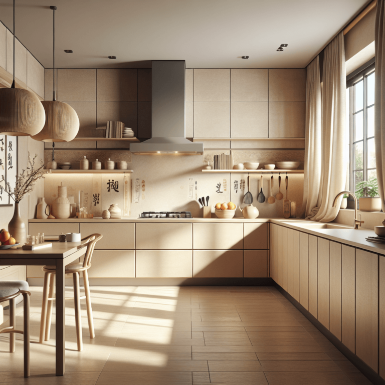 beige Küche im asiatischen Stil-Duisburg