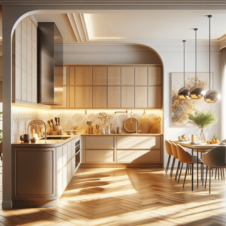 beige Küche in G-Form-Duisburg