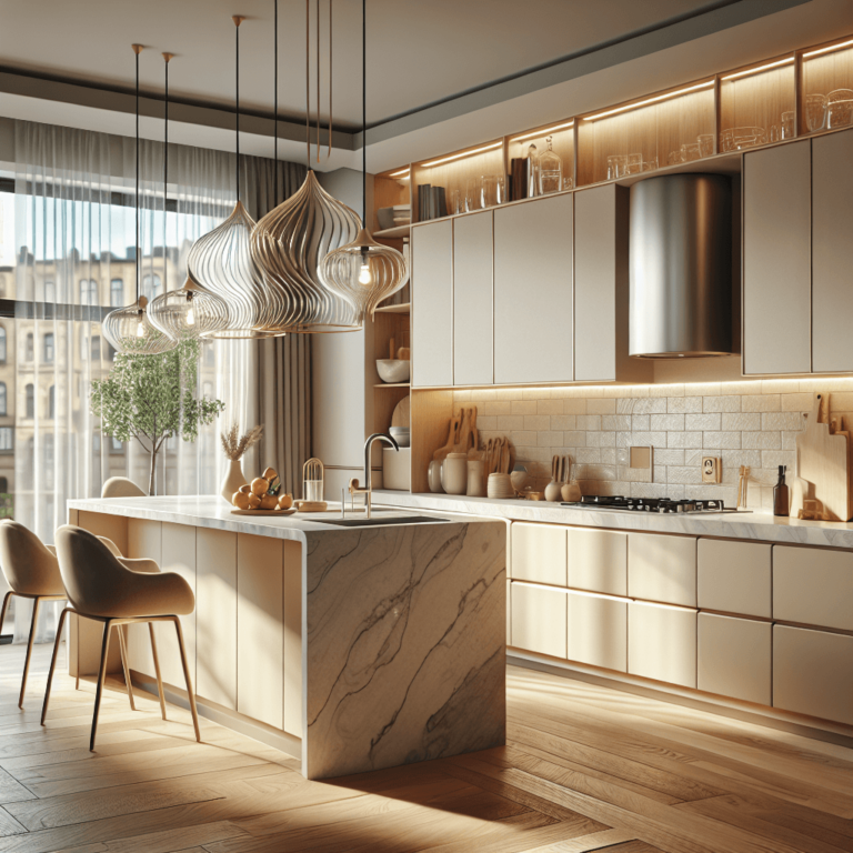 beige Schwebende Küche-Duisburg