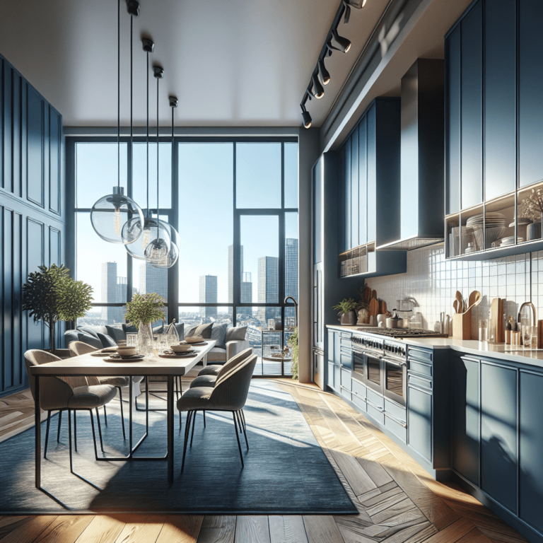 blaue Amerikanische Küche-Duisburg