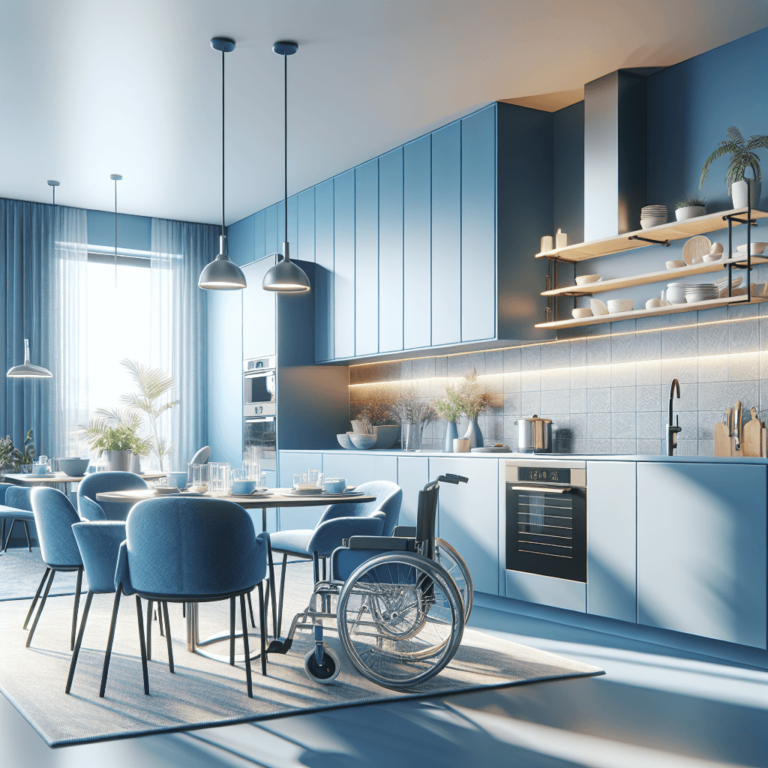 blaue Barrierefreie Küche-Duisburg