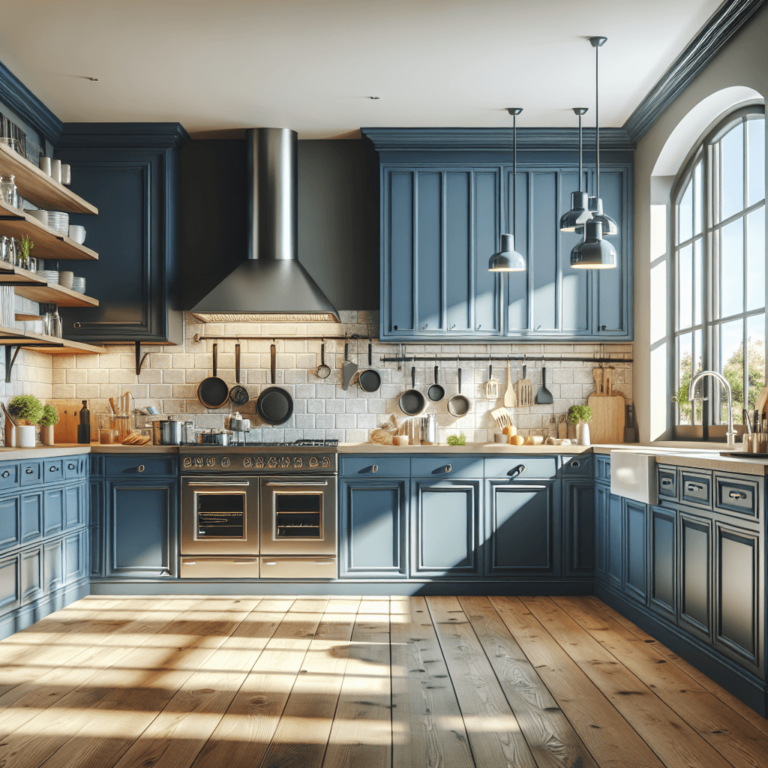 blaue Singleküche-Duisburg