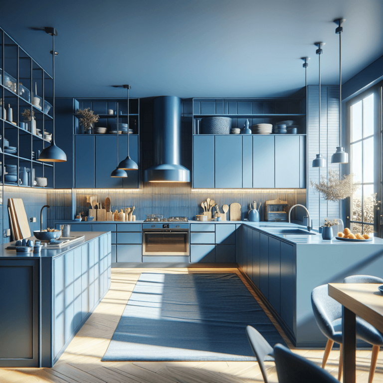 blaue Wohnküche-Duisburg