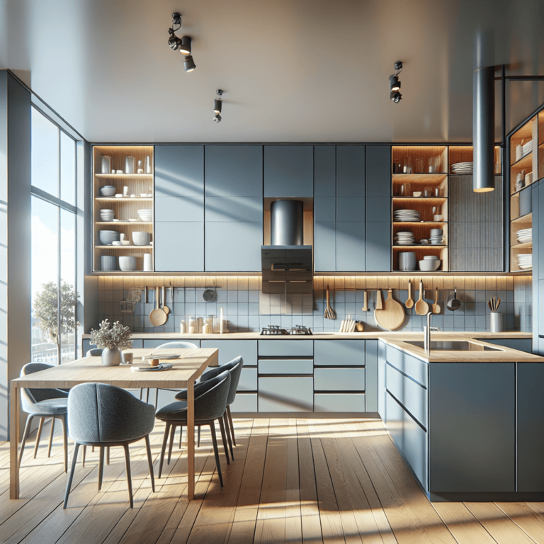 blaugraue Modulare Küche-Duisburg