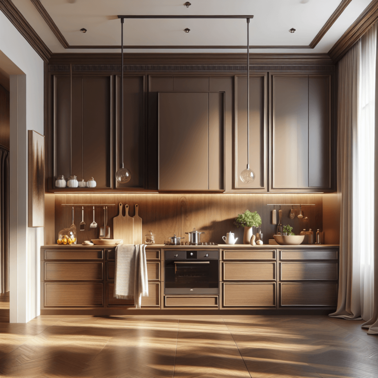 braune Einbauküche-Duisburg