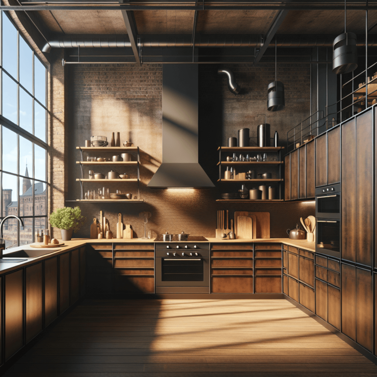 braune Industrial Style Küche-Duisburg
