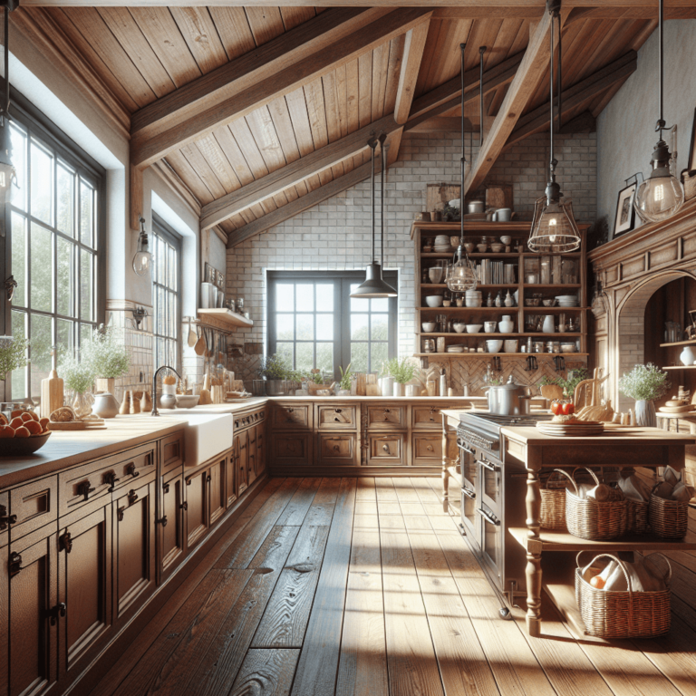 braune Küche im Bauernhausstil-Duisburg