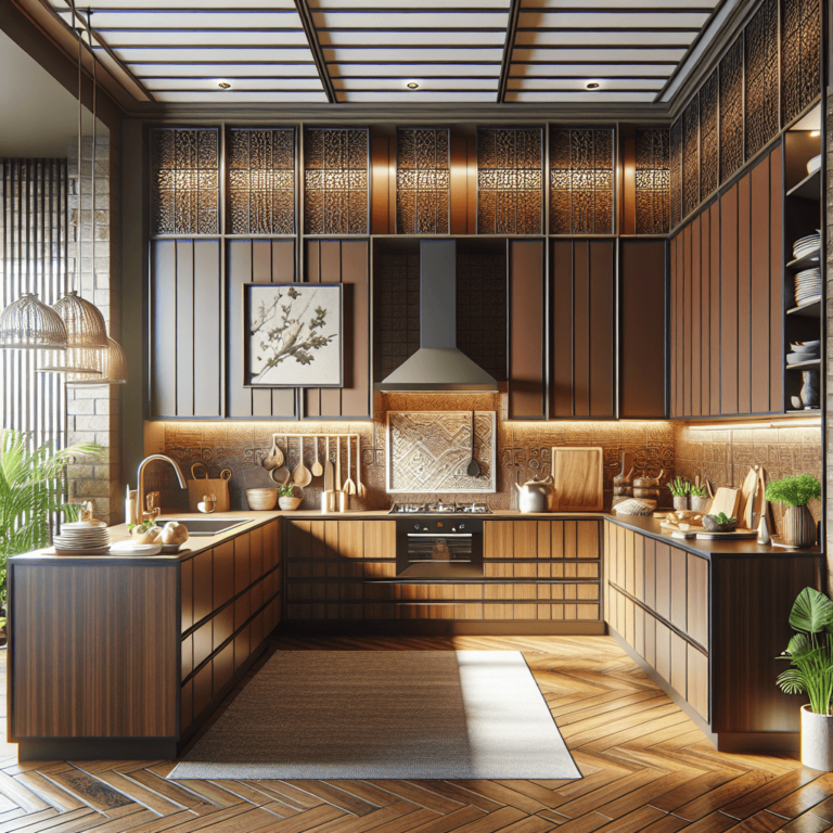 braune Küche im asiatischen Stil-Duisburg