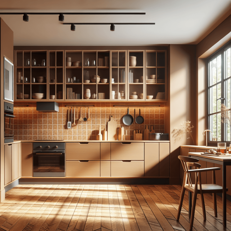 braune Minimalismus Küche-Duisburg