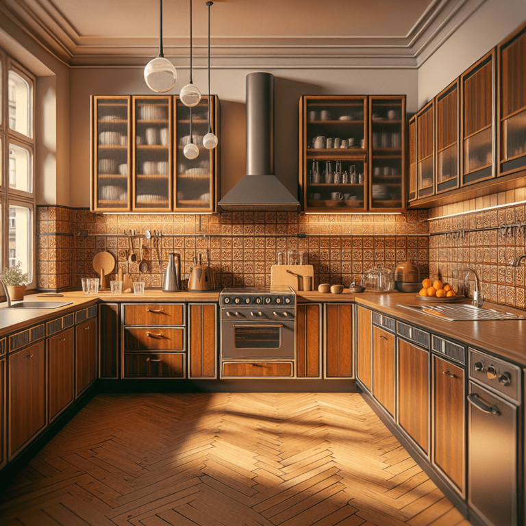 braune Retro Küche-Duisburg