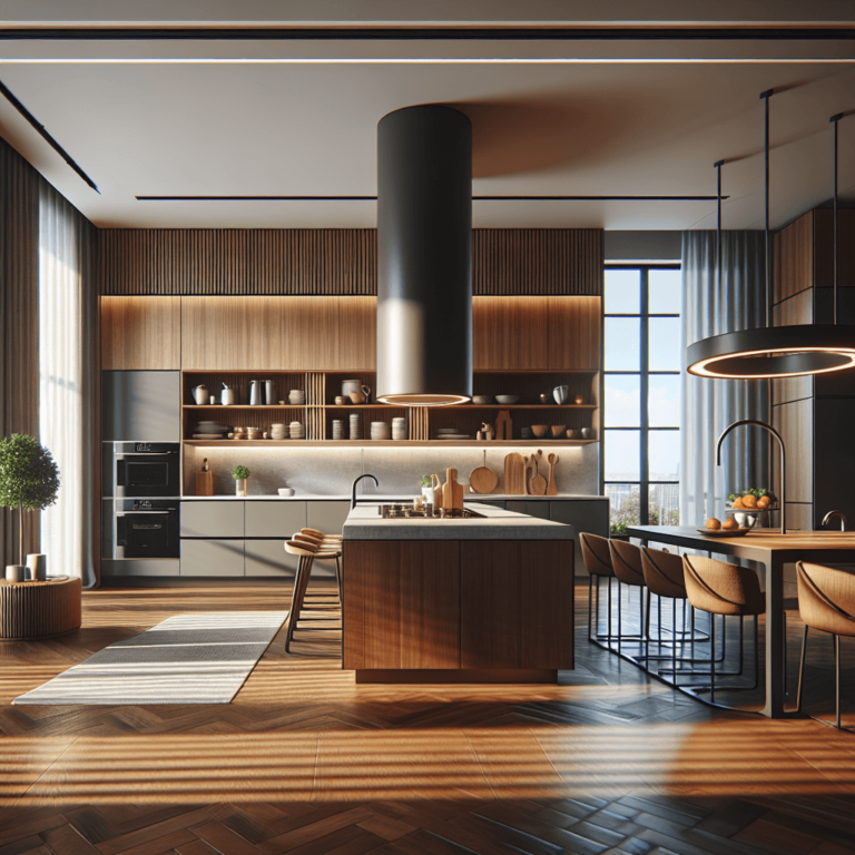 braune Schwebende Küche-Duisburg