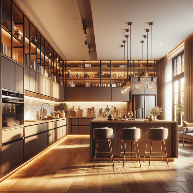 braune mehrzeilige Küche-Duisburg