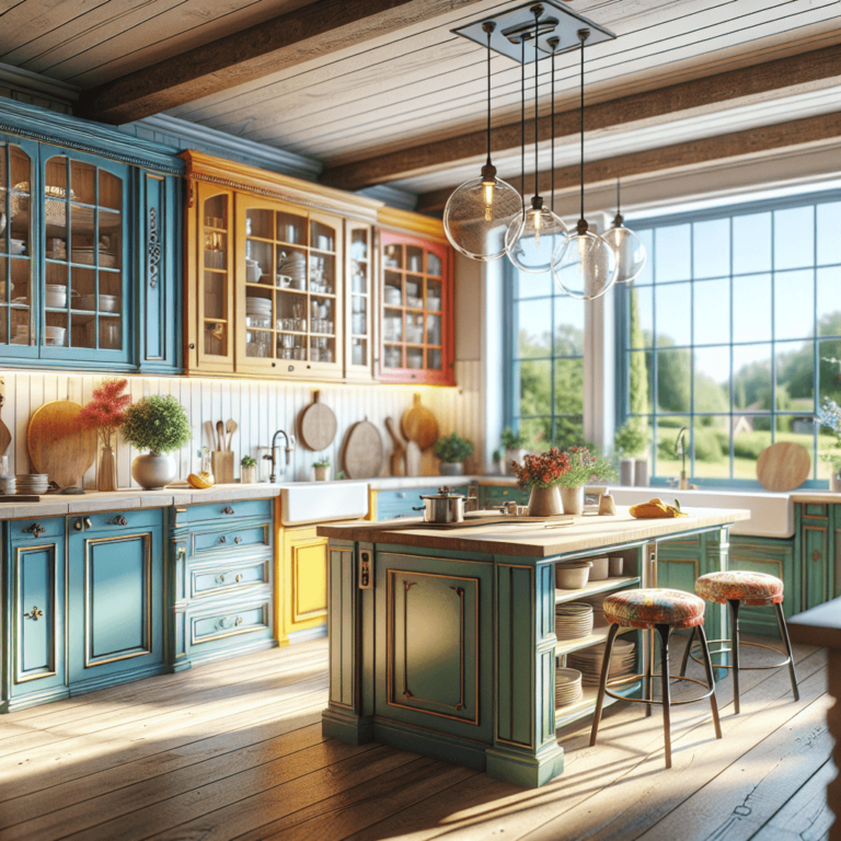 bunte Küche im Bauernhausstil-Duisburg