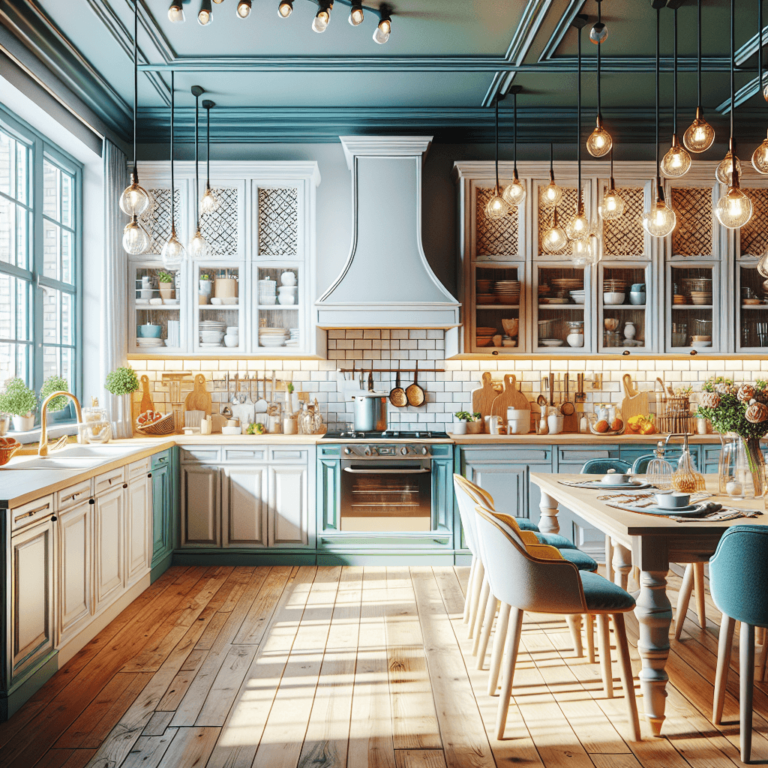 bunte Küche im Shabby Chic Stil-Duisburg