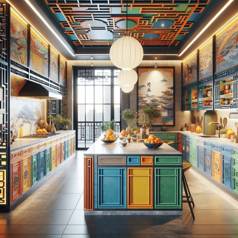 bunte Küche im asiatischen Stil-Duisburg