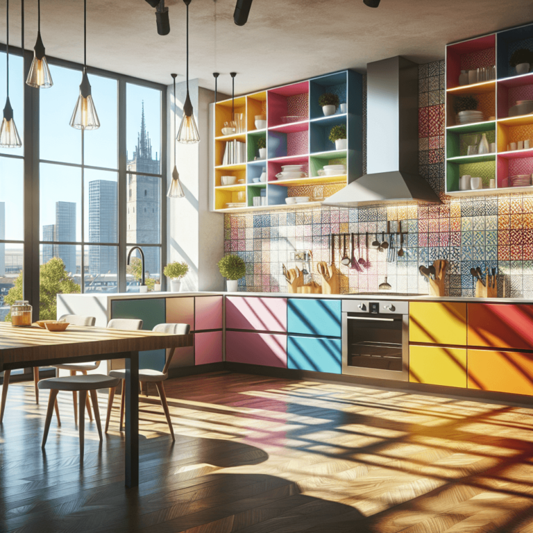 bunte Küche in G-Form-Duisburg