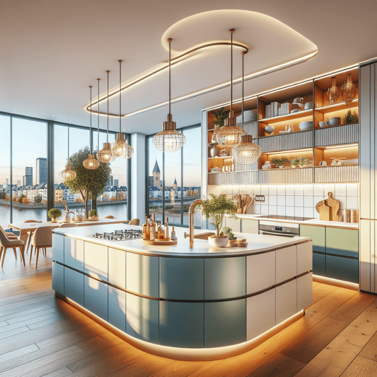 bunte Küche in U-Form-Duisburg