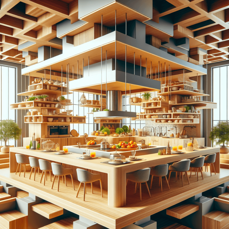 bunte Schwebende Küche-Duisburg