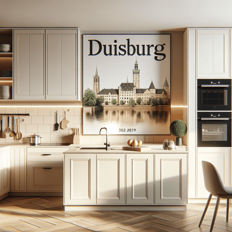 cremefarbene Einbauküche-Duisburg