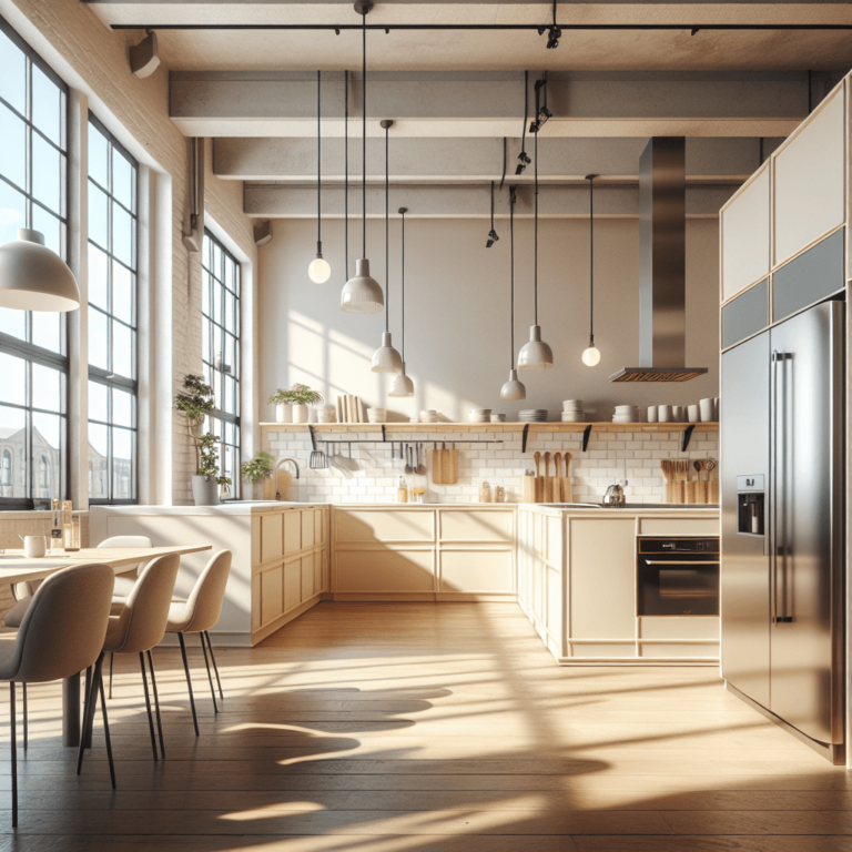 cremefarbene Industrial Style Küche-Duisburg