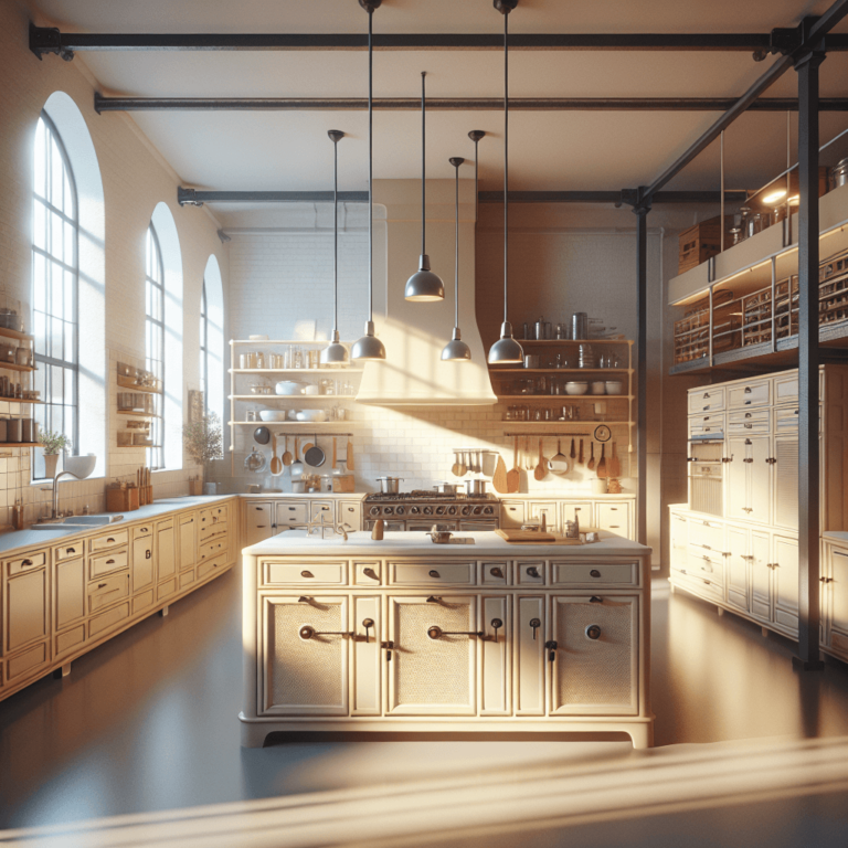 cremefarbene Industrielle Küche-Duisburg