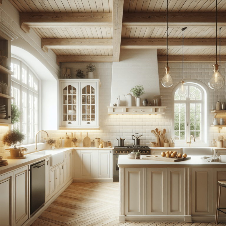 cremefarbene Küche im Bauernhausstil-Duisburg