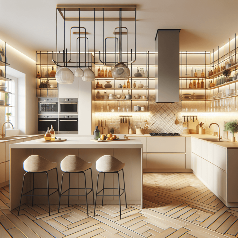 cremefarbene Küche in U-Form-Duisburg