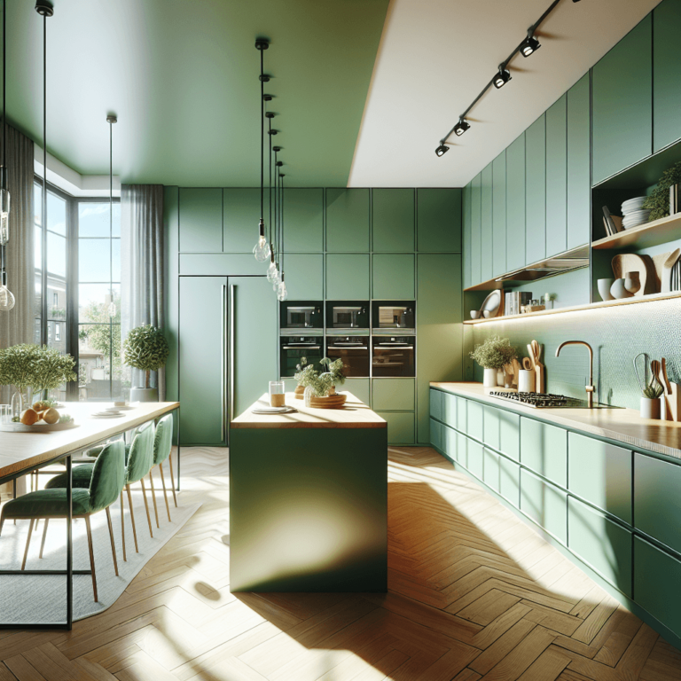 grüne Amerikanische Küche-Duisburg