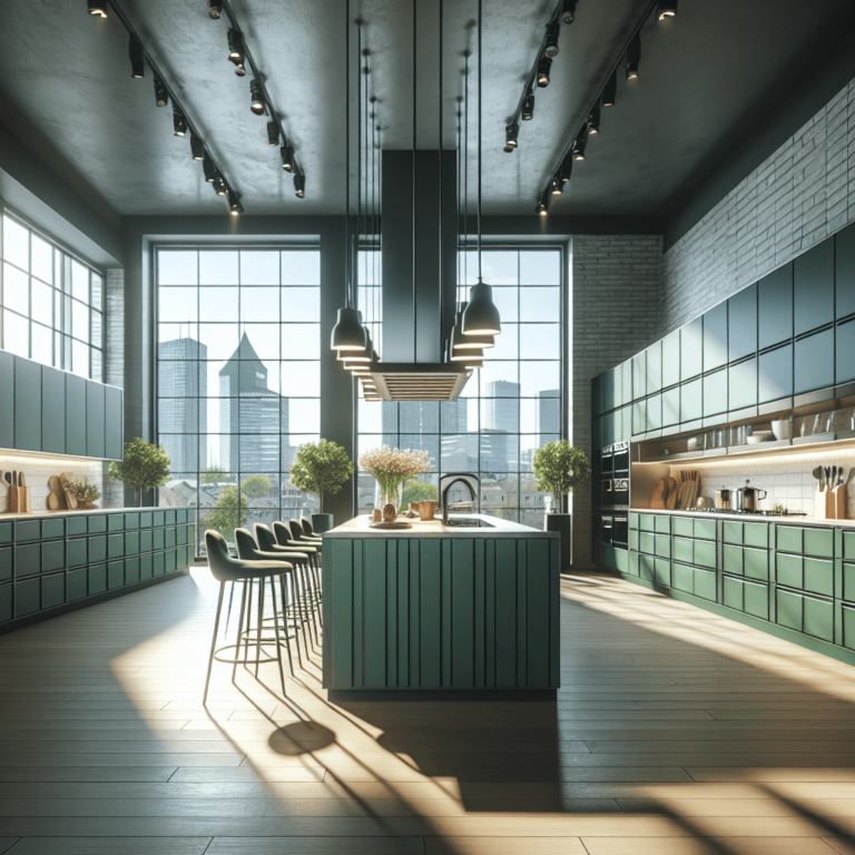 grüne mehrzeilige Küche-Duisburg