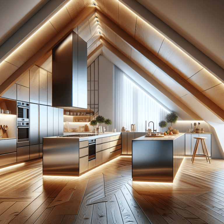 hochglanz Küche für Dachschräge-Duisburg