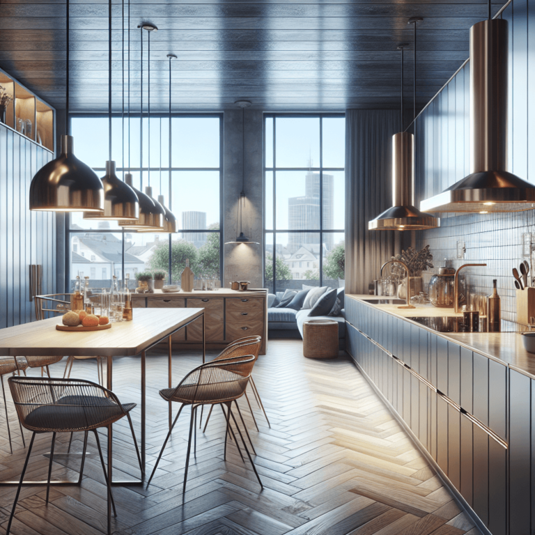 matte Küche mit Stahlakzenten-Duisburg