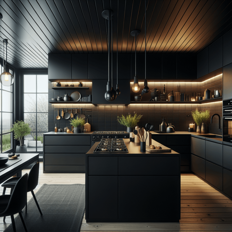 schwarze Design Küche-Duisburg