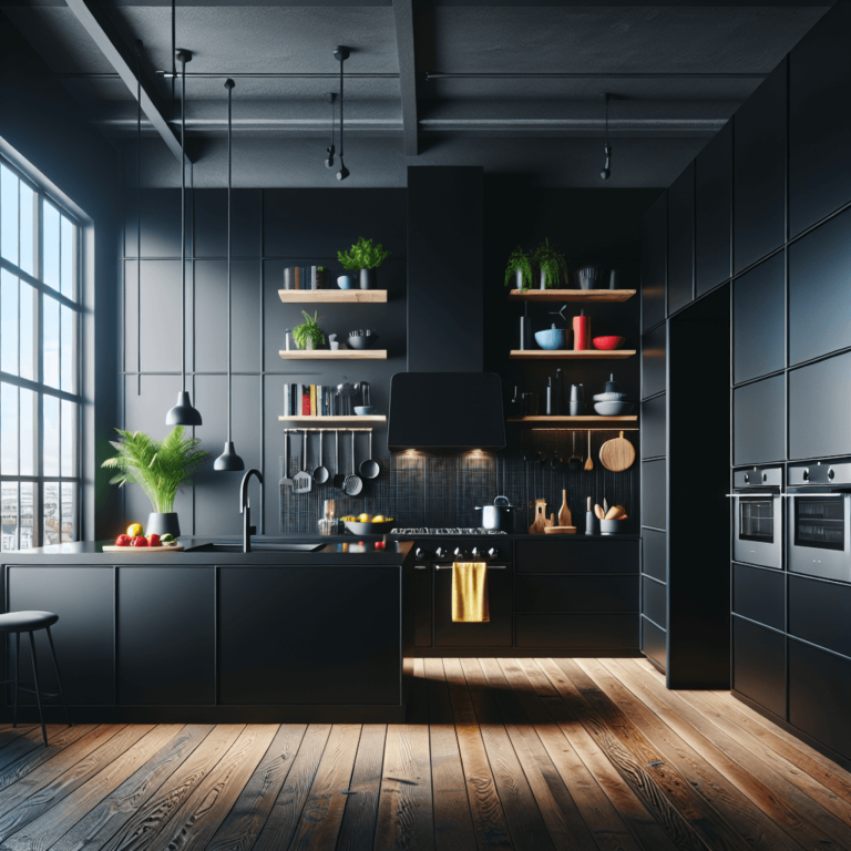schwarze Minimalismus Küche-Duisburg