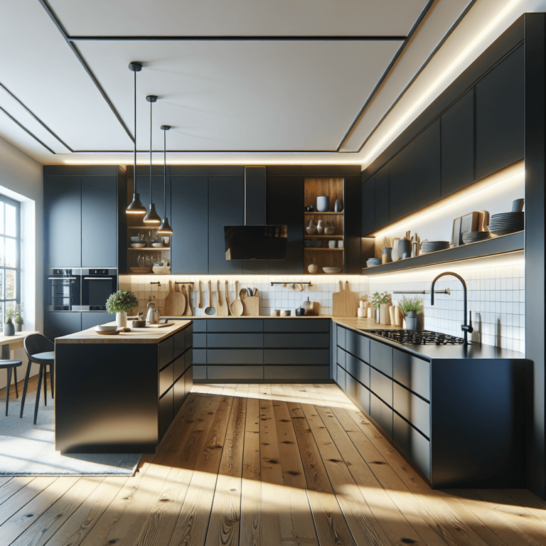 schwarze Modulare Küche-Duisburg