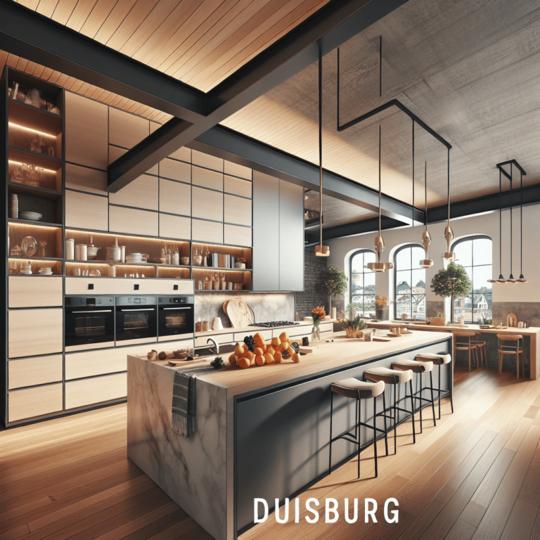 schwarze Wohnküche-Duisburg