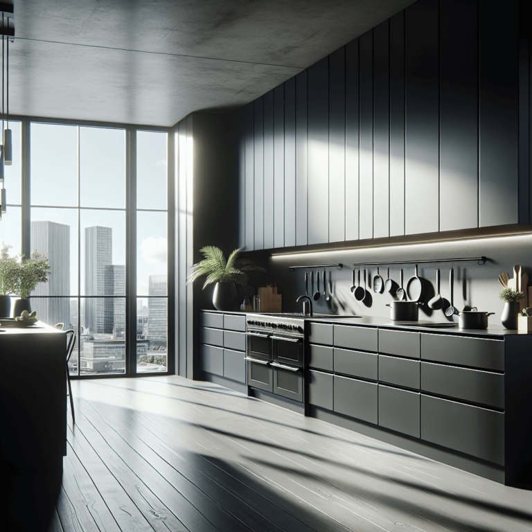 schwarze mehrzeilige Küche-Duisburg