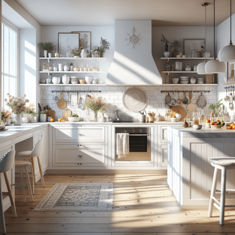 weiße Boho Style Küche-Duisburg