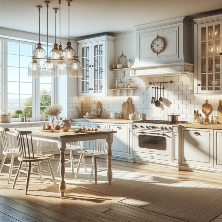 weiße Küche im Shabby Chic Stil-Duisburg