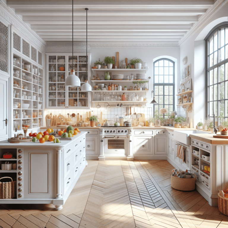 weiße Küche im Vintage Chic Stil-Duisburg