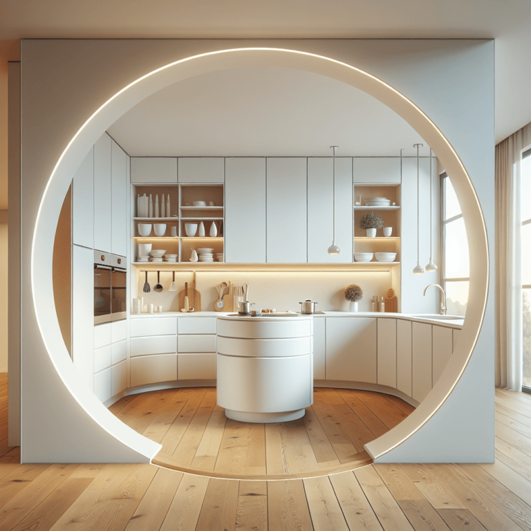 weiße Rondell Küche-Duisburg